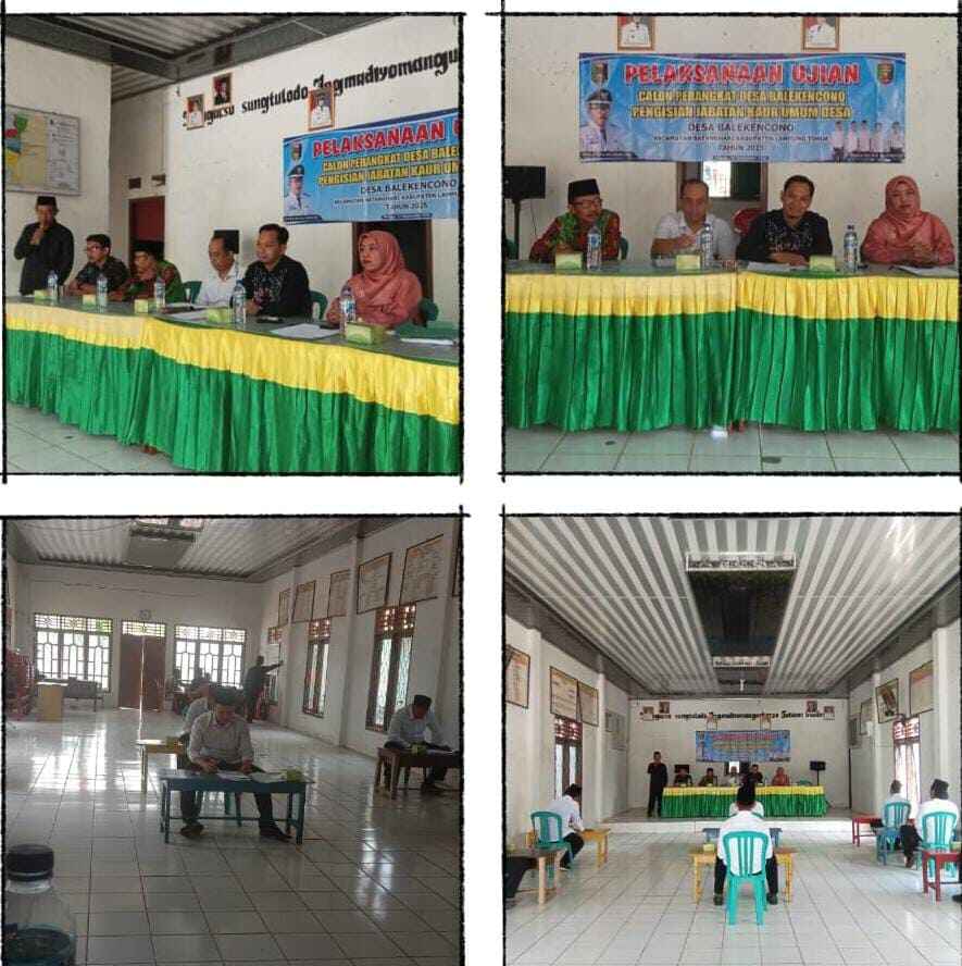Seleksi Perangkat Desa Balekencono Libatkan Akademisi UIN Jurai Siwo Lampung